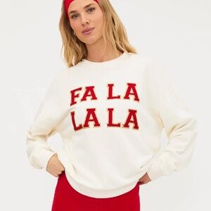 Beach Riot- Devyn Oversized Sweatshirt Frosted Fa La La